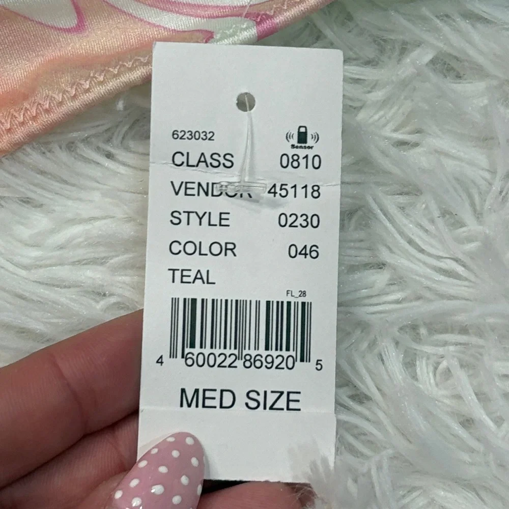 Pacsun L.A. Hearts Marble Multi Color Strapless Bikini Top - Picture 2 of 4